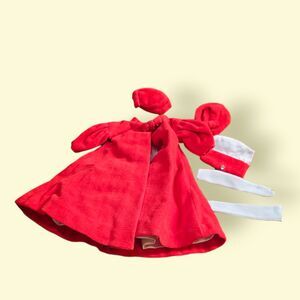 Vtg Barbie Red Flare partial outfit